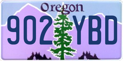 OR license plate 902YBD