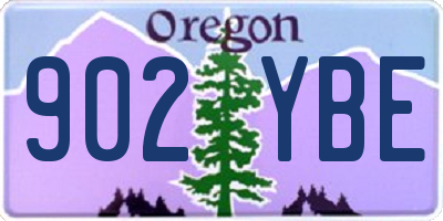 OR license plate 902YBE