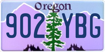 OR license plate 902YBG