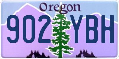OR license plate 902YBH