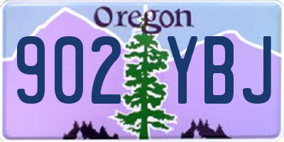 OR license plate 902YBJ