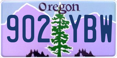OR license plate 902YBW