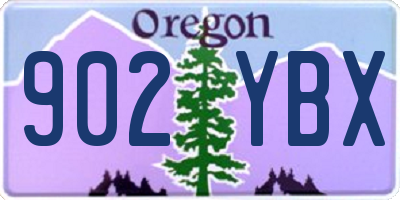 OR license plate 902YBX