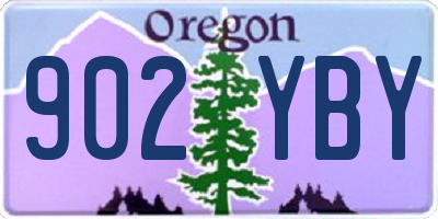 OR license plate 902YBY