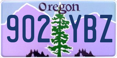 OR license plate 902YBZ