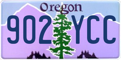 OR license plate 902YCC