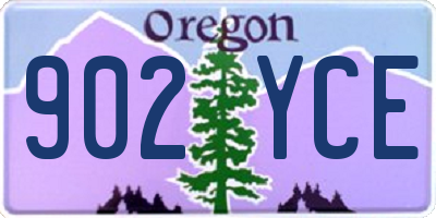 OR license plate 902YCE