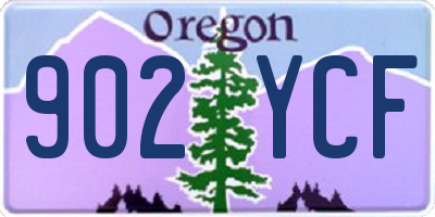 OR license plate 902YCF