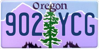 OR license plate 902YCG