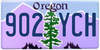 OR license plate 902YCH