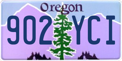 OR license plate 902YCI