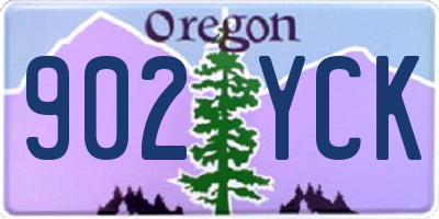 OR license plate 902YCK