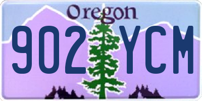 OR license plate 902YCM