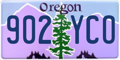 OR license plate 902YCO