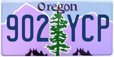 OR license plate 902YCP