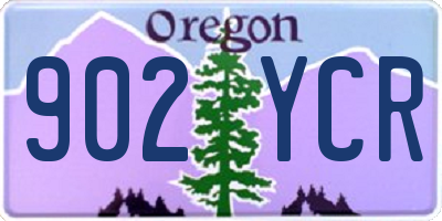 OR license plate 902YCR