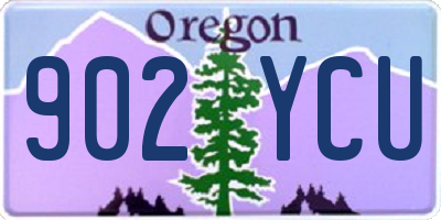 OR license plate 902YCU