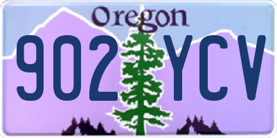 OR license plate 902YCV