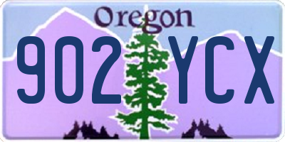 OR license plate 902YCX