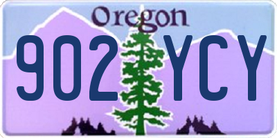 OR license plate 902YCY
