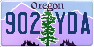 OR license plate 902YDA