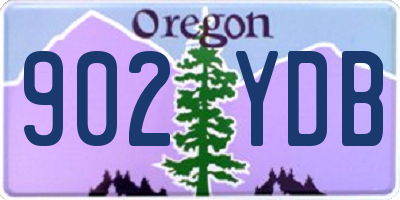OR license plate 902YDB