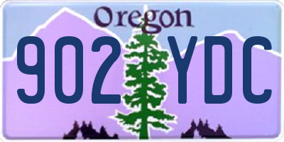 OR license plate 902YDC
