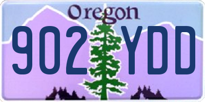OR license plate 902YDD