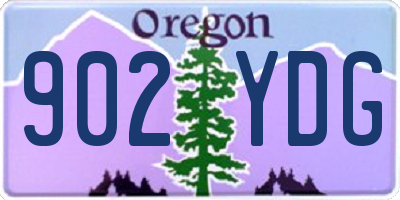 OR license plate 902YDG