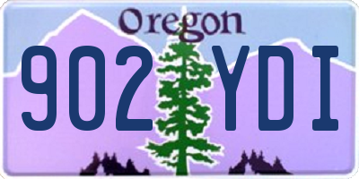 OR license plate 902YDI
