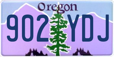 OR license plate 902YDJ