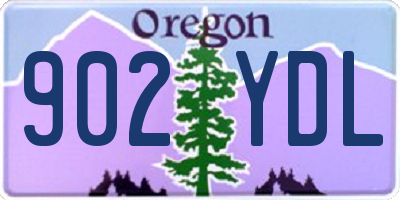 OR license plate 902YDL