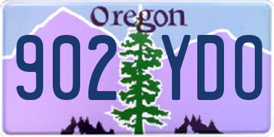 OR license plate 902YDO