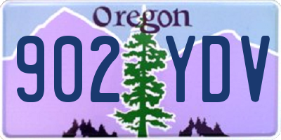 OR license plate 902YDV