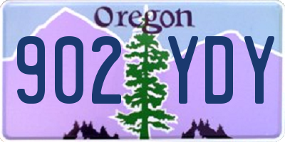 OR license plate 902YDY