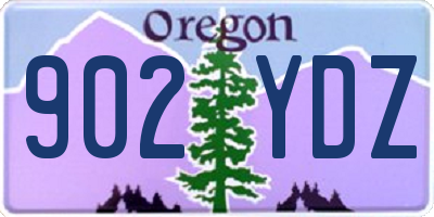 OR license plate 902YDZ