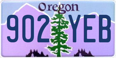 OR license plate 902YEB