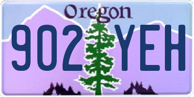 OR license plate 902YEH