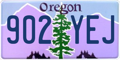 OR license plate 902YEJ