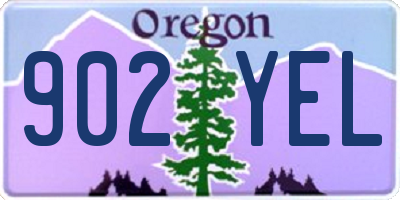 OR license plate 902YEL