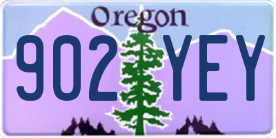 OR license plate 902YEY
