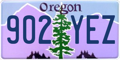 OR license plate 902YEZ