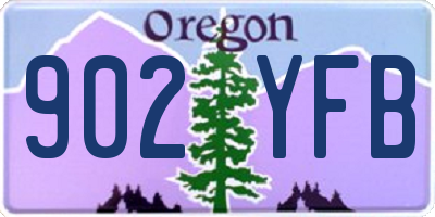 OR license plate 902YFB