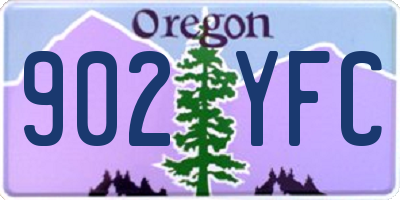 OR license plate 902YFC