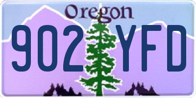 OR license plate 902YFD