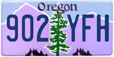 OR license plate 902YFH
