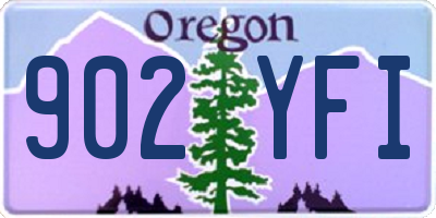 OR license plate 902YFI