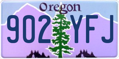 OR license plate 902YFJ