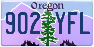 OR license plate 902YFL