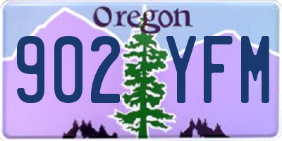 OR license plate 902YFM